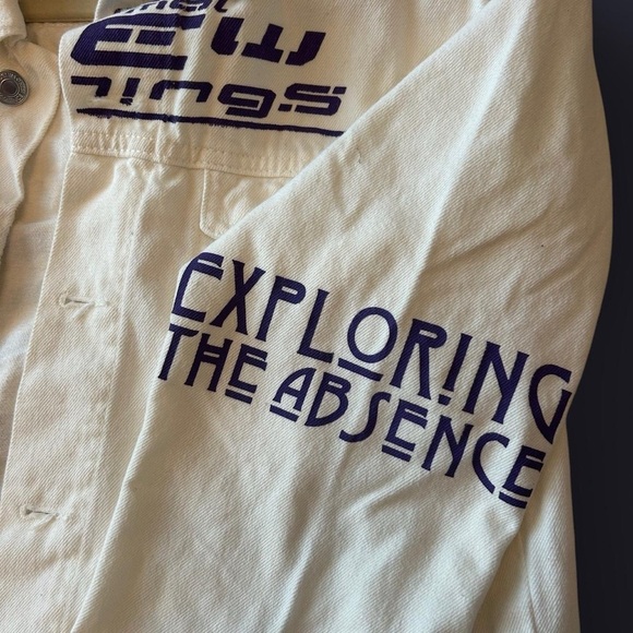 Zara Men’s White Denim Jacket | Urban Statement Piece | Medium - Picture 7 of 8